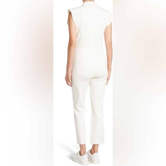 Joe's Jeans Joes Silvia Sleeveless Cropped Denim Jumpsuit size large - Picture 2 of 6